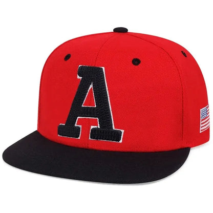 Unisex Simple Letter A Embroidery Hip Hop Hats Outdoor Adjustable Casual Baseball Caps Sunscreen Hat