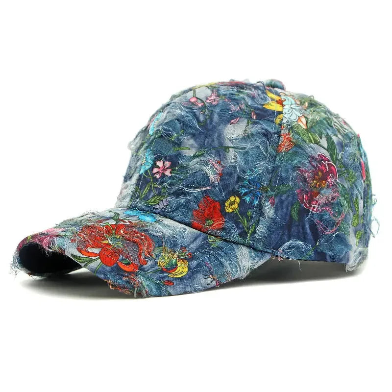Spring And Summer Polyester Print Casquette Baseball Cap