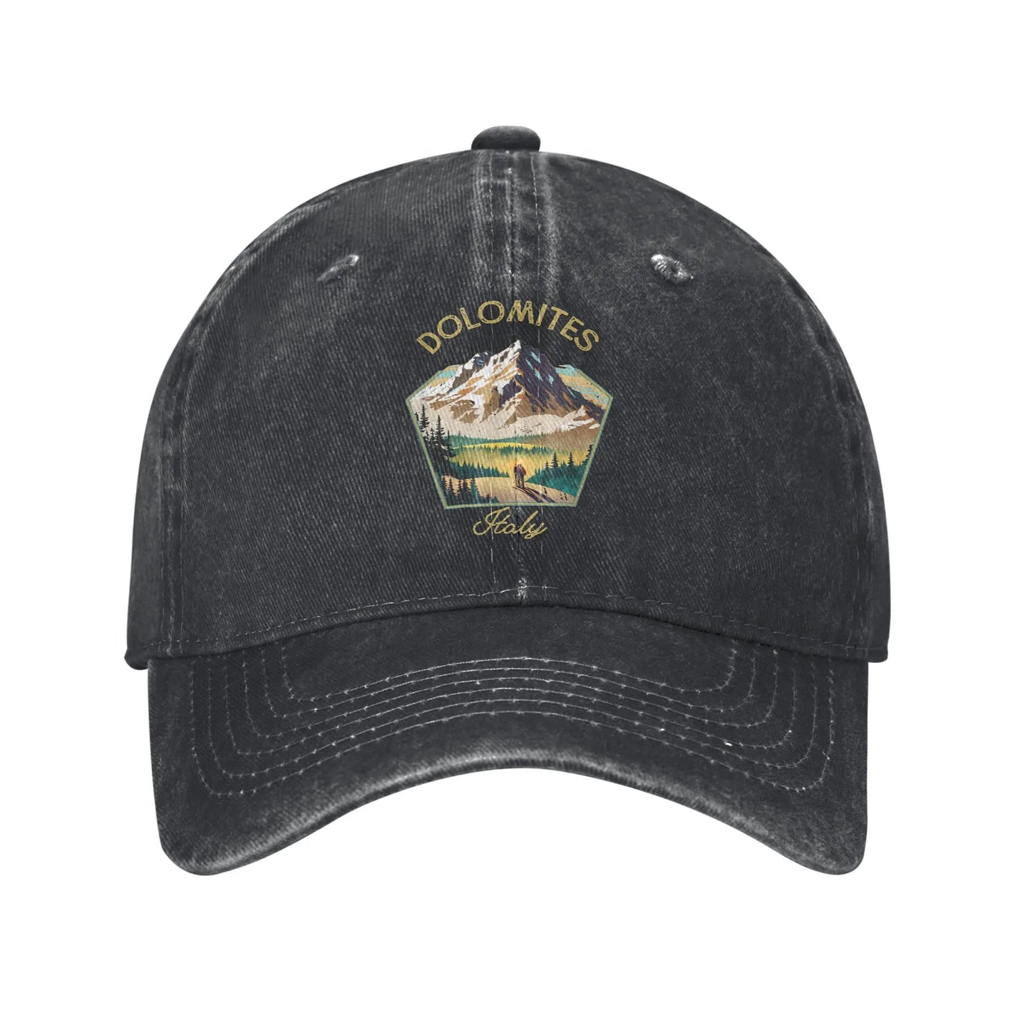Dolomites Italy Mountains Baseball Cap Retro