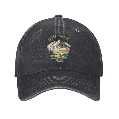 Dolomites Italy Mountains Baseball Cap Retro