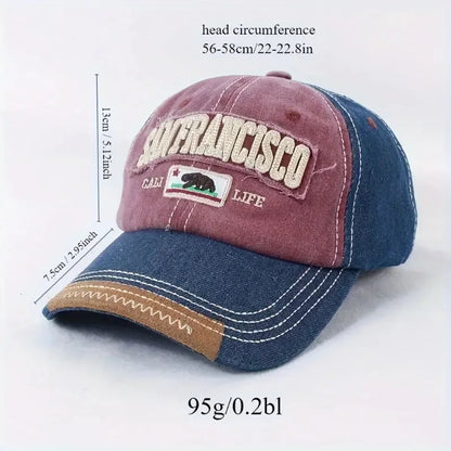 Trendy Distressed Cotton Baseball Cap