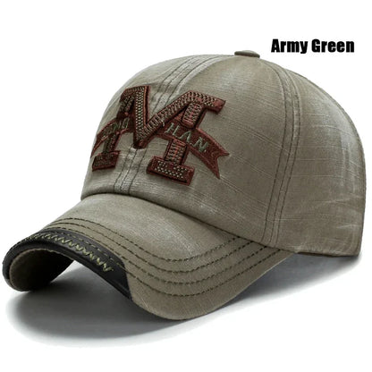Spring and Autumn Washed Hats Mens Casual Old Baseball Caps