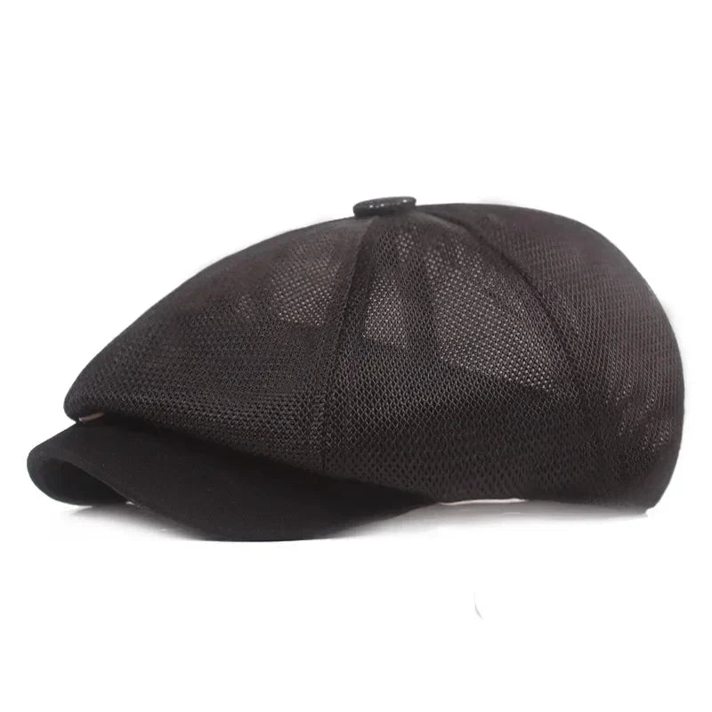 2025 Men And Women Mesh Breathable Octagonal Cap