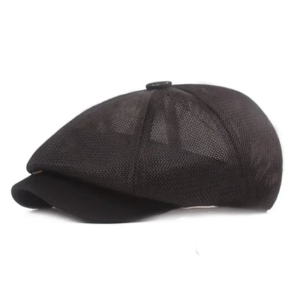 2025 Men And Women Mesh Breathable Octagonal Cap