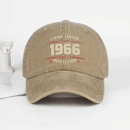 "Living Legend Since 1966" Washed Baseball Cap