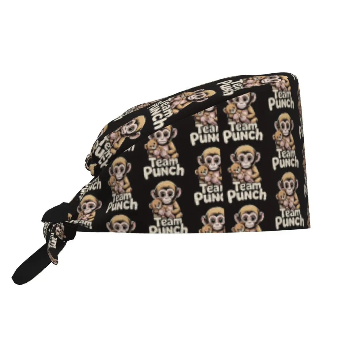 Nurse Hats Team Punch Funny Monkey Working Cap For Men Women