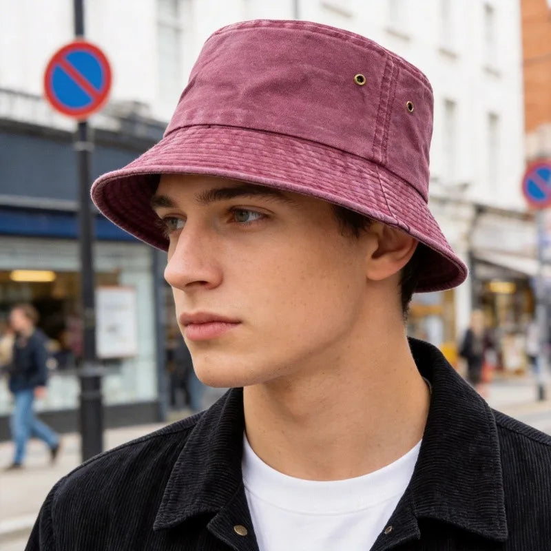 Vintage Washed Style Fisherman Hat for Men Caps Women Summer