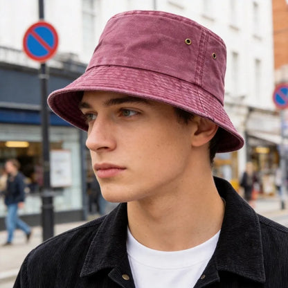 Vintage Washed Style Fisherman Hat for Men Caps Women Summer