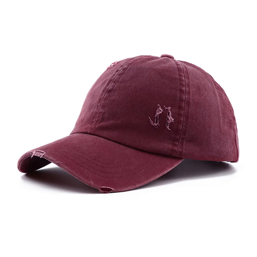 New Spring Summer Hip Hop Leopard Print Ponytail Baseball Cap