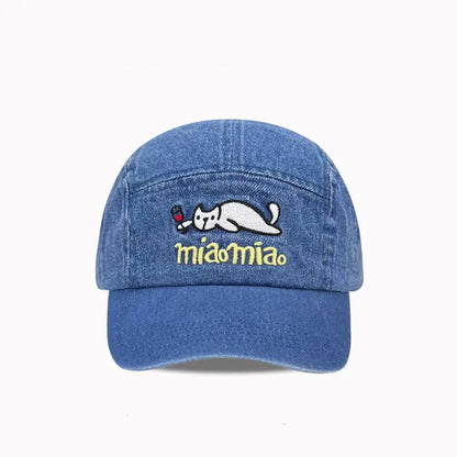 Vintage Denim 5 Panel Baseball Cap