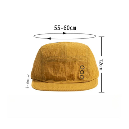 Korean 5‑Panel Letter Printed Baseball Cap