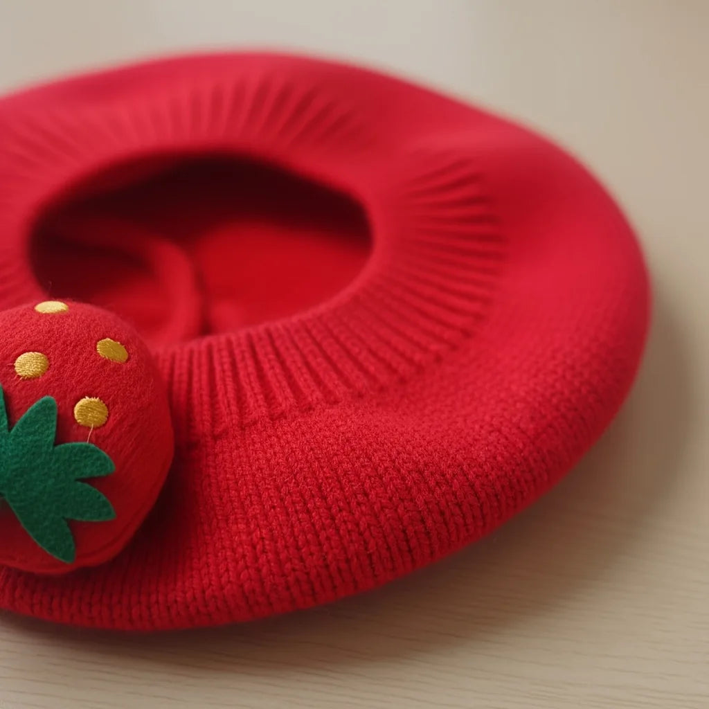 Toddler Headwear Baby Girls Knitted Beret Hat 2026