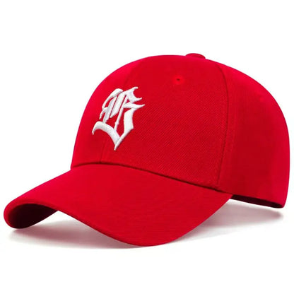 Unisex B Letter Embroidery Baseball Cap Spring and Autumn Outdoor Adjustable Casual Sunscreen Hat