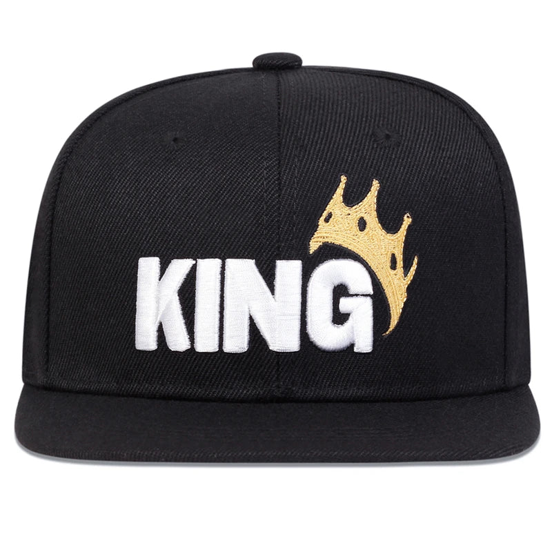 Unisex KING Crown Embroidery Baseball Caps Hip-hop Hats Spring and Autumn