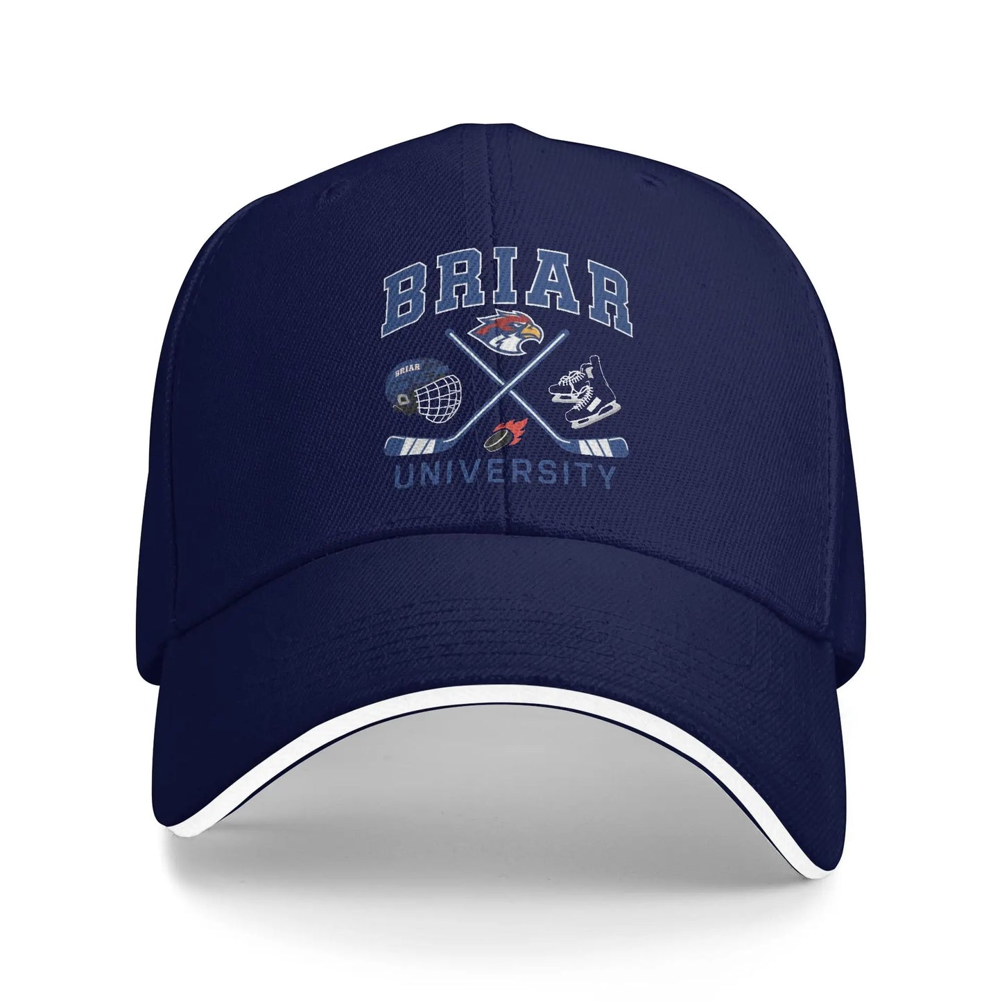 Off Campus Briar University Hockey Cap Men's Women's  Fashion Baseball Cap