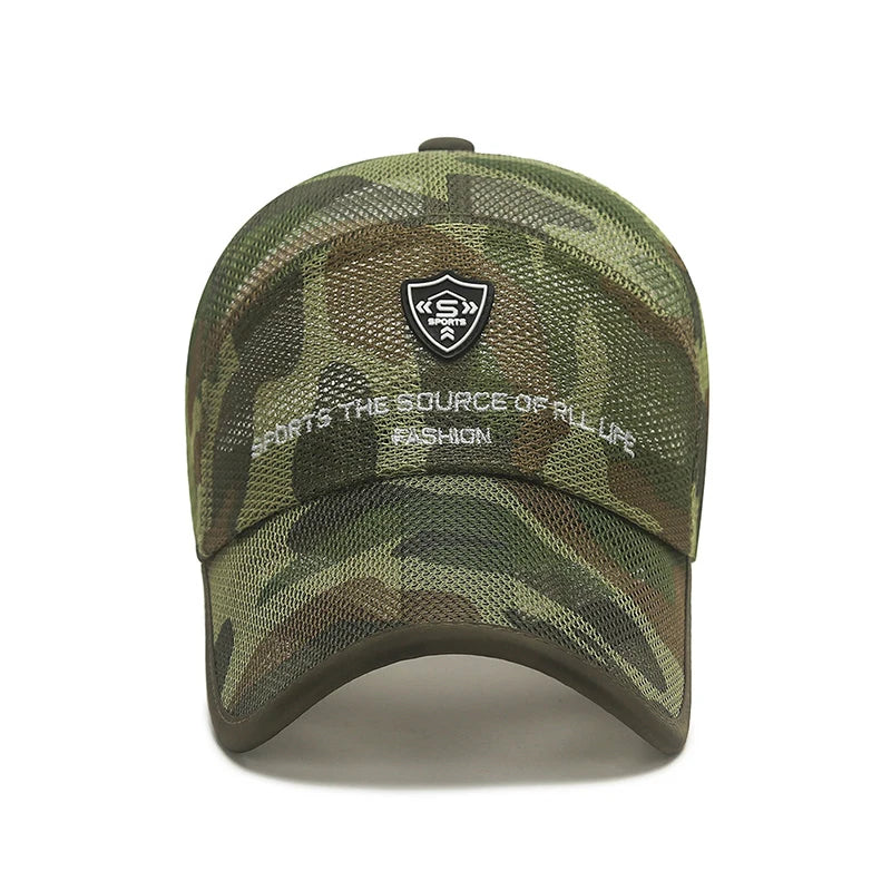 Outdoor Camouflage Mesh Baseball Cap Men Cap Summer Unisex Men And Women