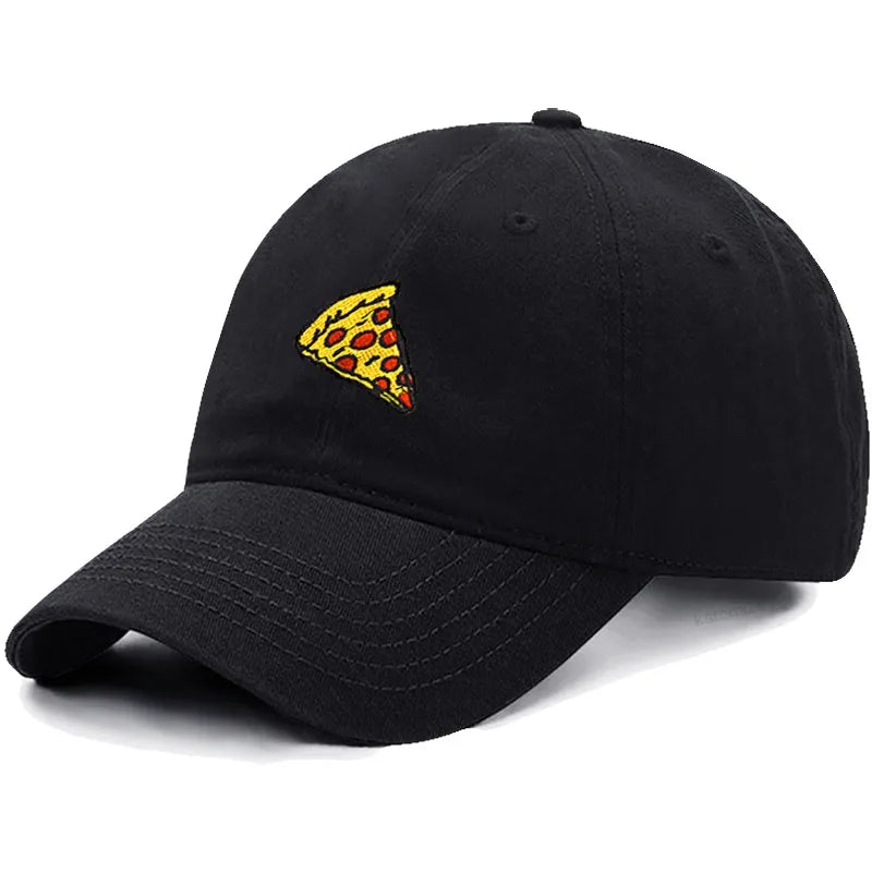 Pizza Embroidered Baseball Cap For Women Men