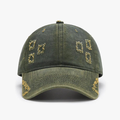 New Arrival Washed Ripped Solid Baseball Cap