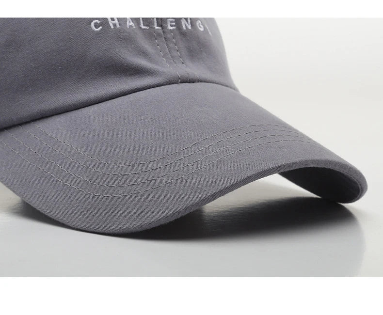 Summer Baseball Cap Women Men Letter CHALLENGE Trucker Hat Hip Hop Snapback Caps Outdoor Sun Hat