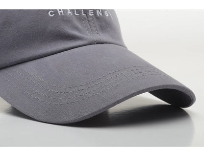 Summer Baseball Cap Women Men Letter CHALLENGE Trucker Hat Hip Hop Snapback Caps Outdoor Sun Hat
