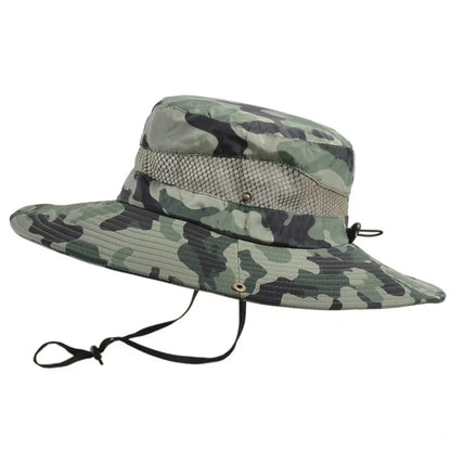 Summer Men Breathable Sun Hat Outdoor Traveling Fishing Hiking Hats
