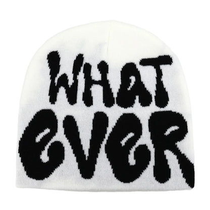 Y2K Letter Beanies Women Men Winter Autumn Warm Knit Hat