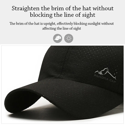 Fashion Quick Dry Summer Baseball Cap Breathable Adjustable Sports Cap UV Protection Trucker Cap Men Women