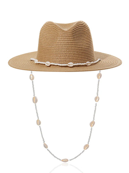 Personalized Trend, Shell Necklace, Straw Hat Spring And Summer