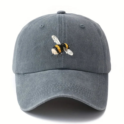 Cartoon Bee Patterned Baseball Cap with Lightweight Curved Brim Suitable for Outdoor Camping