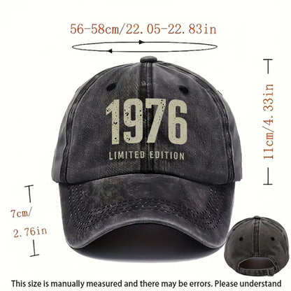 Retro Style 1976 Printed Baseball Cap