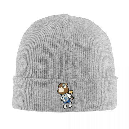 New Kanye West Dropout Bear Chicago Vintage Graduation Warm Knitted Cap