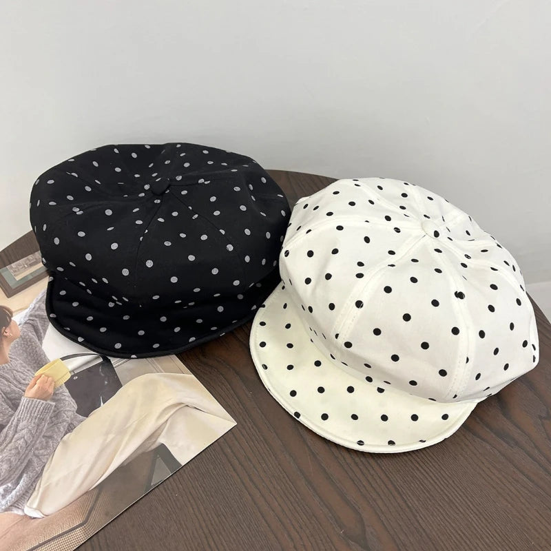Summer Retro Women's Polka Dot Beret