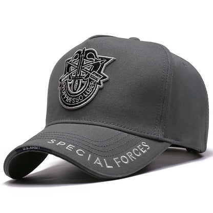 Large Size Baseball Cap Lady Pure Cotton Military Caps Tactical Sun Cap