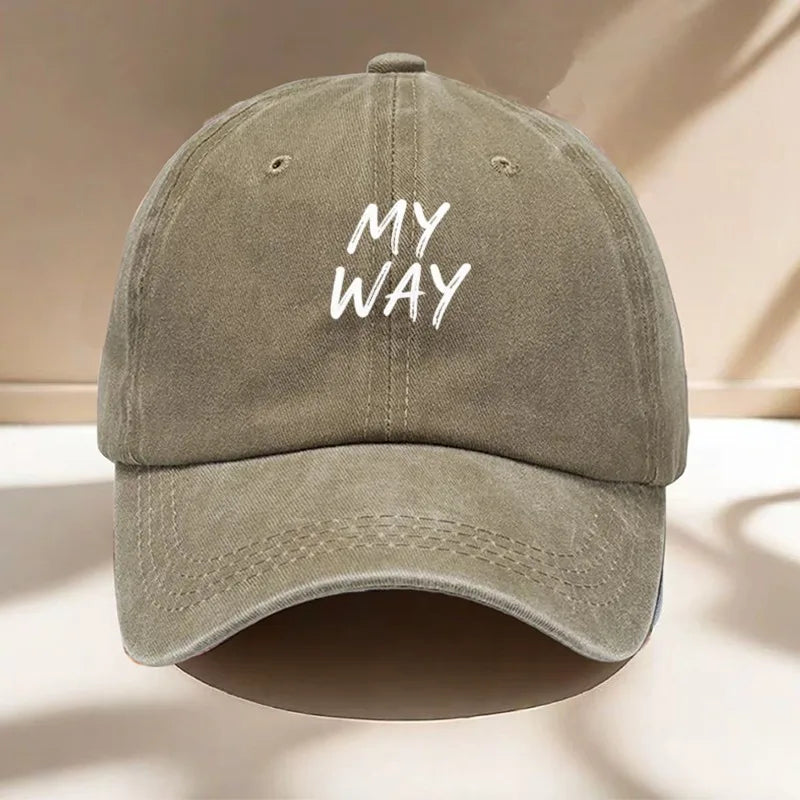 Men's Letter Baseball Cap For Casual Outdoor