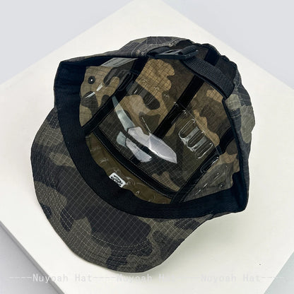 New Unisex Camo Quick Drying Letter Embroidery Baseball Hats
