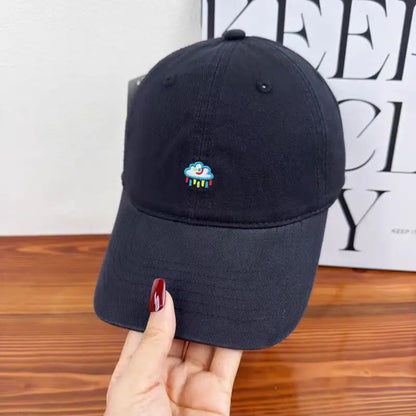 Korean Style Simple Cartoon Embroidery Trendy Baseball Cap