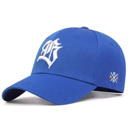 Unisex B Letter Embroidery Baseball Cap Spring and Autumn Outdoor Adjustable Casual Sunscreen Hat
