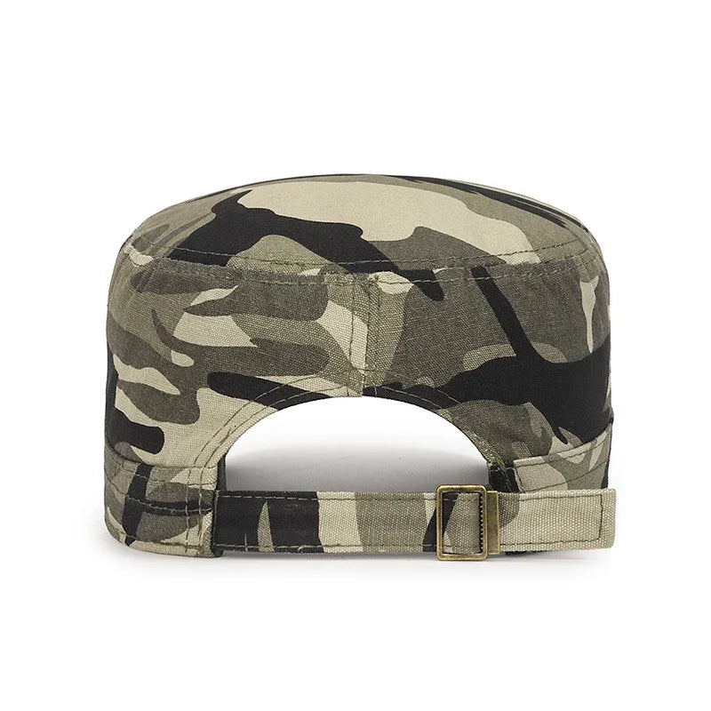 New Unisex Military Enthusiast  Flat Top Baseball Cap Men Women