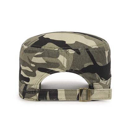 New Unisex Military Enthusiast  Flat Top Baseball Cap Men Women