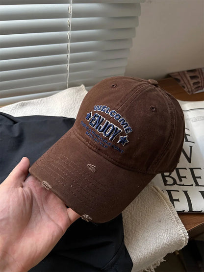 Letter Embroidery Baseball Hat for Men Women