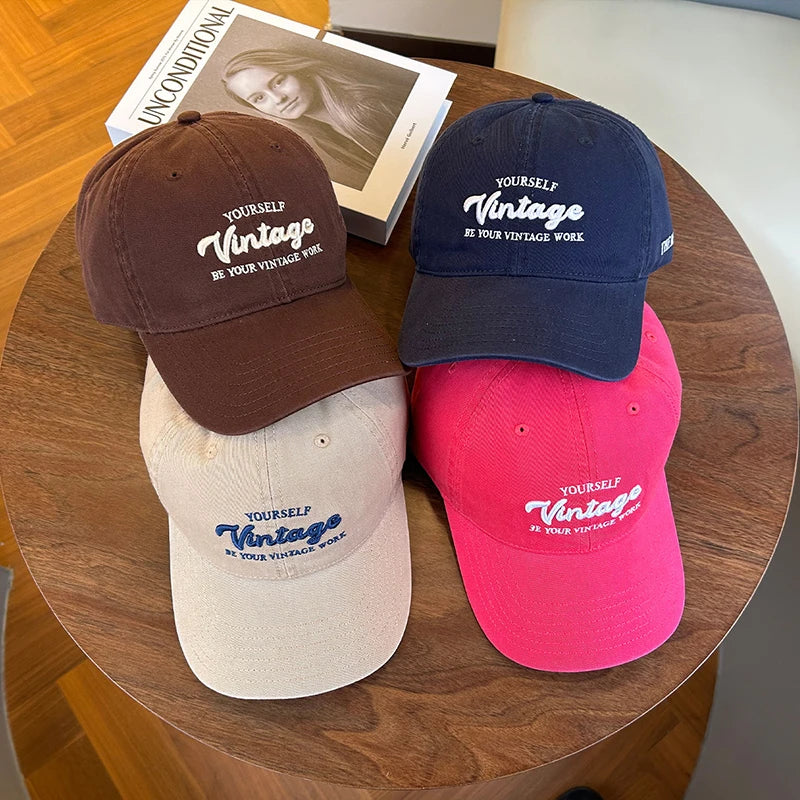 Letter Embroidery Baseball Hat For Men Women
