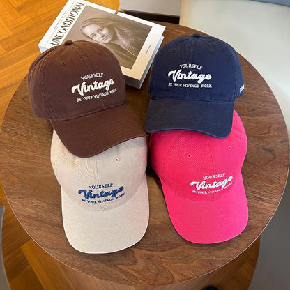 Letter Embroidery Baseball Hat For Men Women