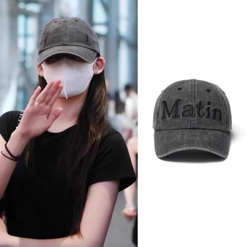 Cotton Geometric Block Pattern Unisex Autumn Winter Youth Fashion Hat