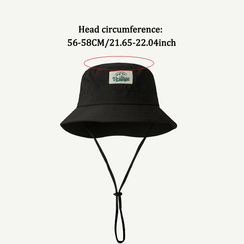 Unisex Sun Hats Outdoor Wide Brim Summer Bucket Hat Travel Hiking Fishing Jungle