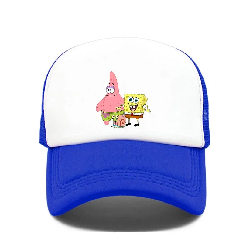 Fashion Cute SpongeBobs Print Baseball Cap Cartoon Men Women Summer