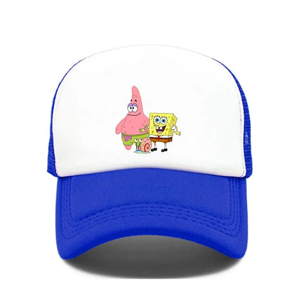 Fashion Cute SpongeBobs Print Baseball Cap Cartoon Men Women Summer