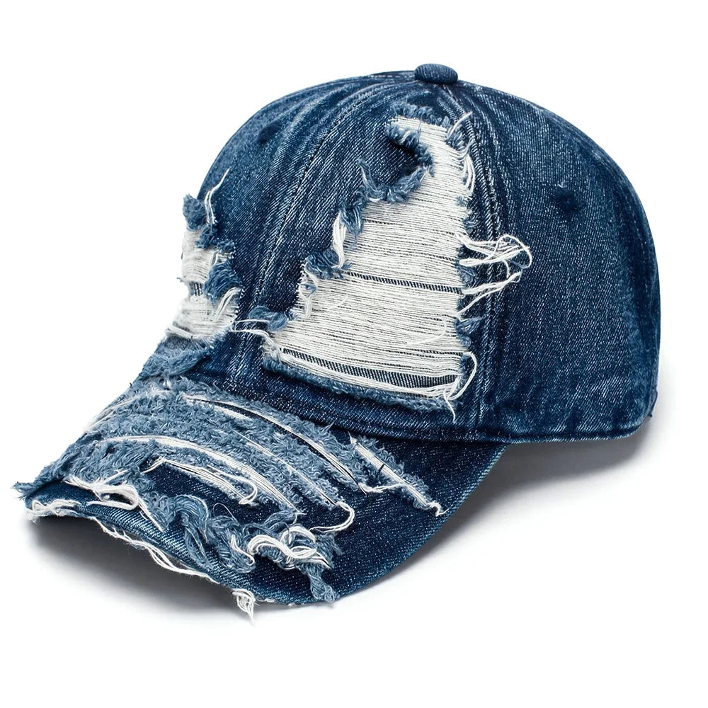 American-Style Retro Denim Baseball Cap