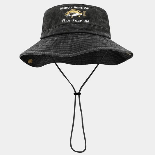 Fashion Summer Spring Outdoor Embroidered Bucket Hat