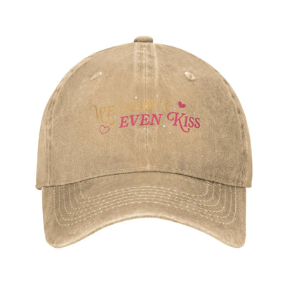 Washed Baseball Cap  For Men Women We Didn't Even Kiss