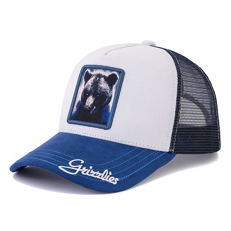 Unisex Mesh Cap Elephant Summer Animal Baseball Cap For Men Women ﻿